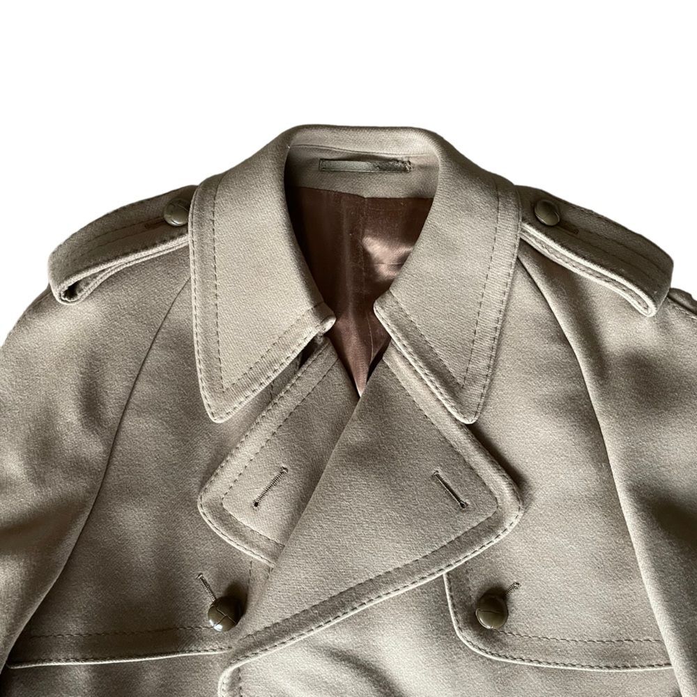 Richman Brothers vintage Men's Classic Tan Pea Coat/Over Coat - Picture 2 of 13